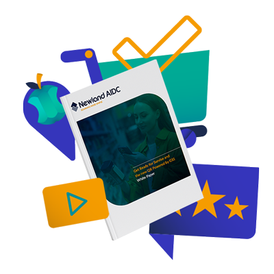 image shows the cover of Newland's white paper on GS1's new QR codes 