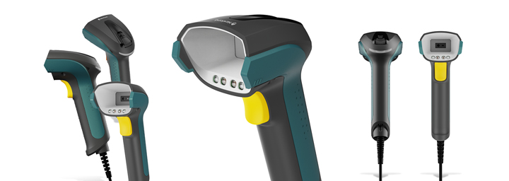 NVH220 Lophius Corded AI Industrial Handheld Barcode Scanner from all angles